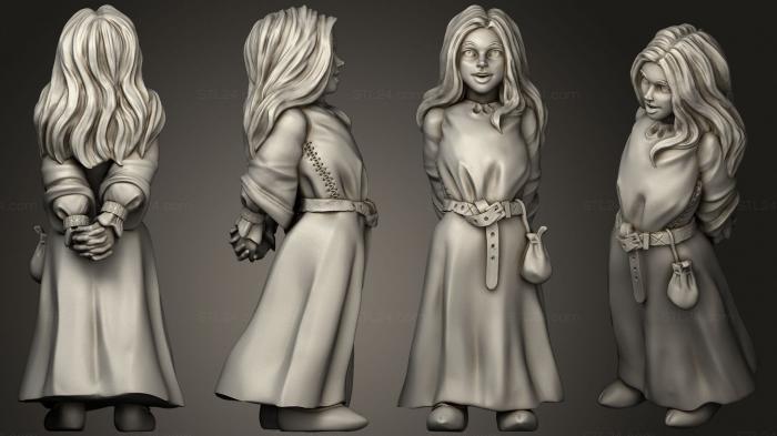 Figurines of girls (Girl, STKGL_0948) 3D models for cnc